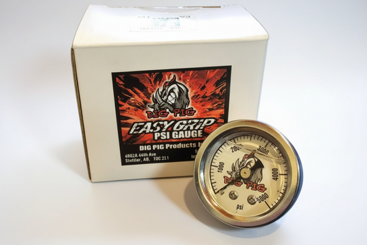 Dig Pig Easy Grip Handle Pressure Gauge