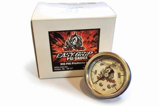 Dig Pig Easy Grip Handle Pressure Gauge