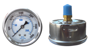 Pressure Gauge, Back Mount (BM)
