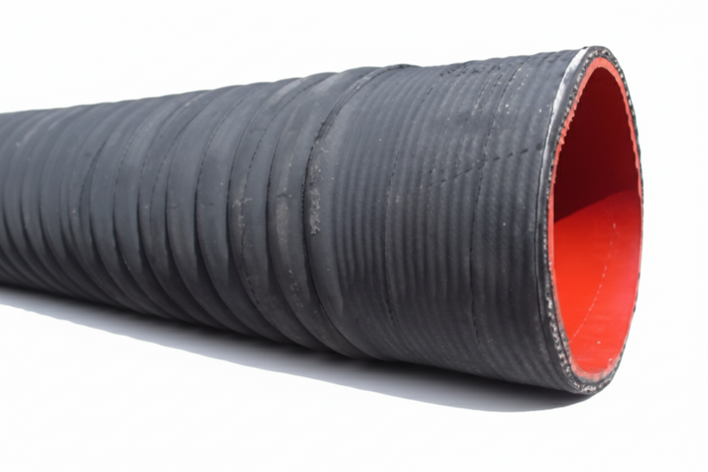 Load image into Gallery viewer, 8" Cuffed Rubber Vacuum Truck Hose
