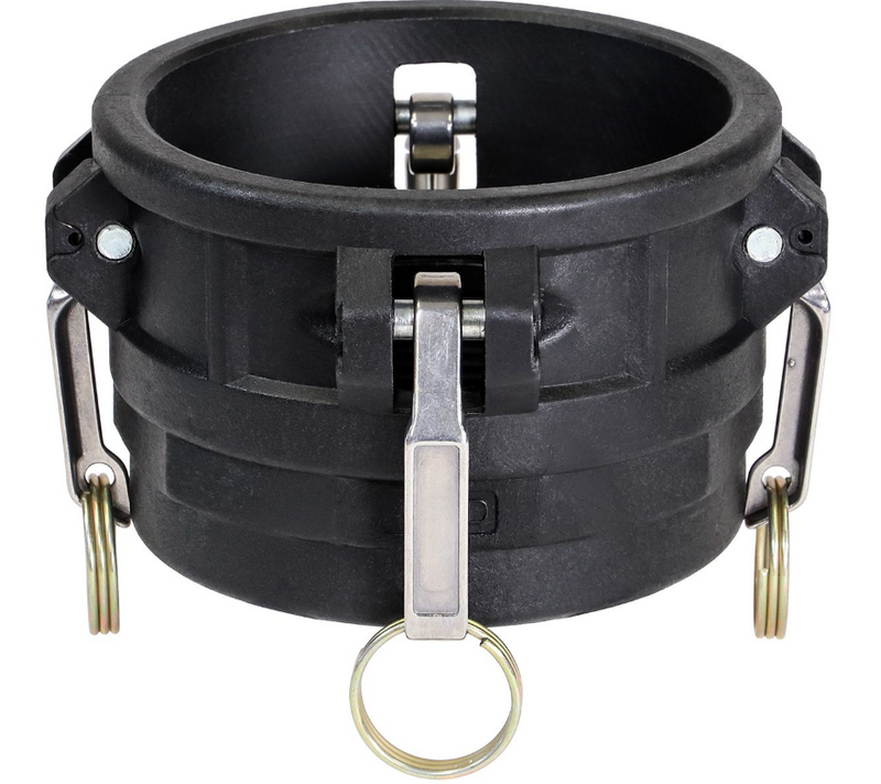 Load image into Gallery viewer, Black Poly Part D Female Coupler Female NPT
