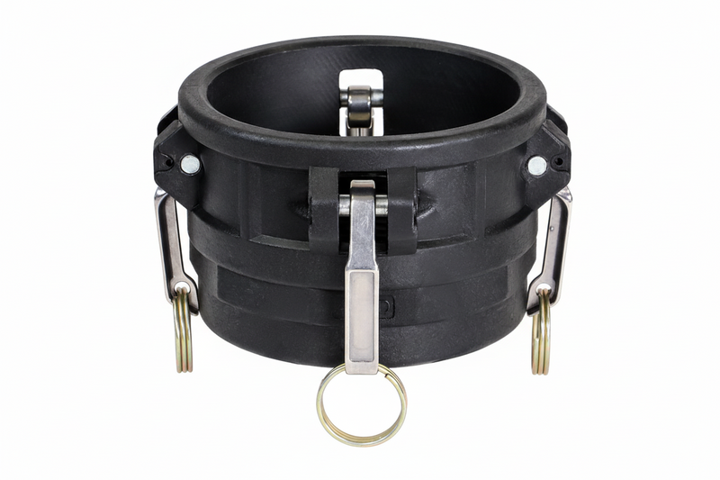 Load image into Gallery viewer, Black Poly Part D Female Coupler Female NPT
