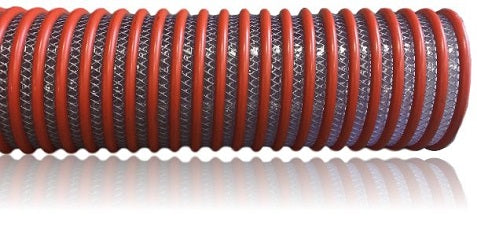 Load image into Gallery viewer, Vacuum truck trailer hose wst kanaline suction hose orange / clean braided
