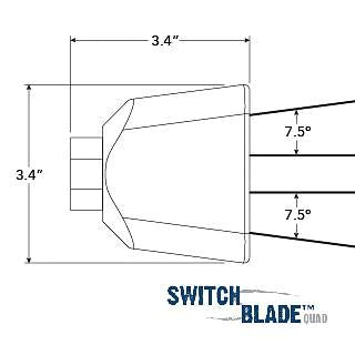 Load image into Gallery viewer, Hydraflex Switchblade Quad Hydro Excavation nozzle
