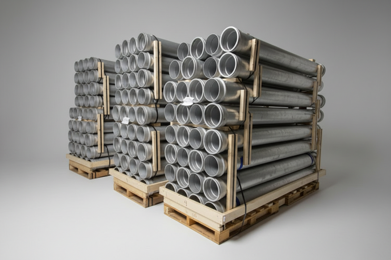 Load image into Gallery viewer, 8" Aluminum Tube with Male Ringlock * Female Ringlock (AMF)
