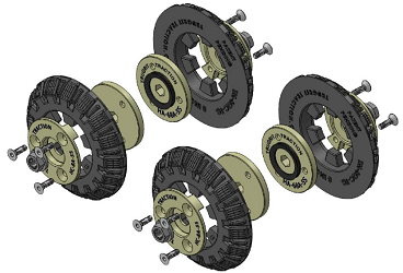 8" Aries Pathfinder Wheel Kit