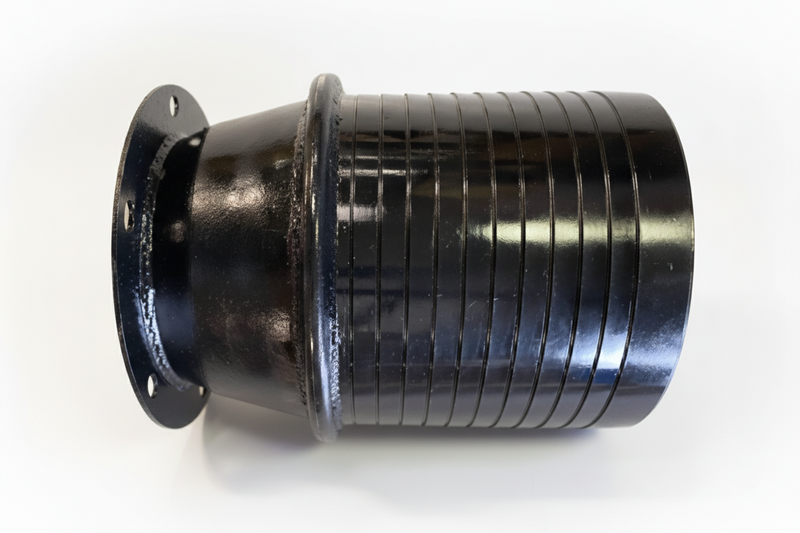 Load image into Gallery viewer, 8" HD Steel Hose Barb to 6" Flat Flange
