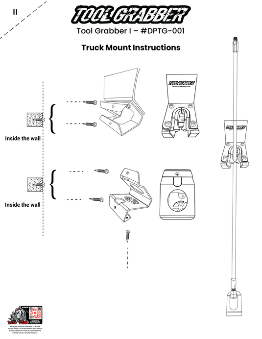Dig Pig Tool Grabber (Universal Tool Holder) for Hydrovac