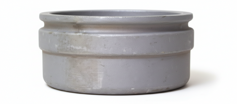 Load image into Gallery viewer, 8" vacuum truck weld-on female ringlock bandlock hose fitting for aluminum tubes in hydroexcavation
