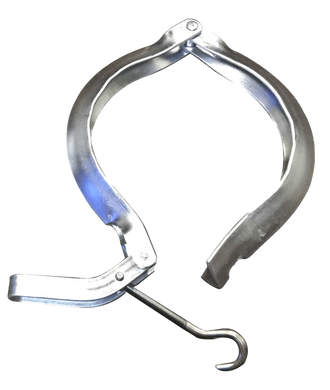 Vactor / Vac-Con / Hydrovac Truck Flat Flange Quick Clamp w/Hook (QC) 16584