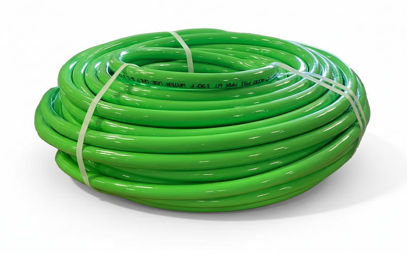 Load image into Gallery viewer, 3/8" Green  Piranha Lateral Jetter Hose assembly, 4,000 PSI LL6 high pressure mini jetter best price
