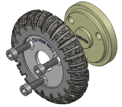 Load image into Gallery viewer, 6-8&quot; Rausch Compatible Wheel/Hub Assembly
