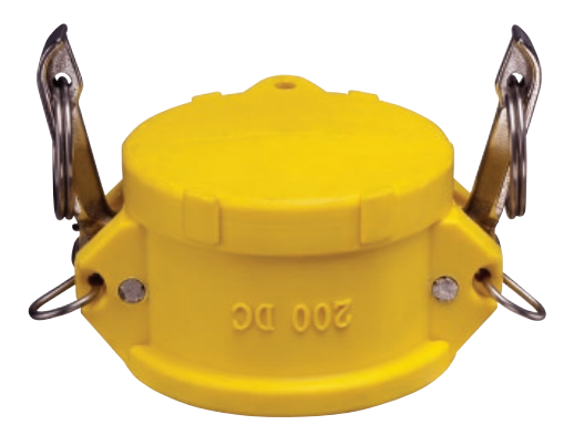 Load image into Gallery viewer, Camlock dust cap yellow nylon 
