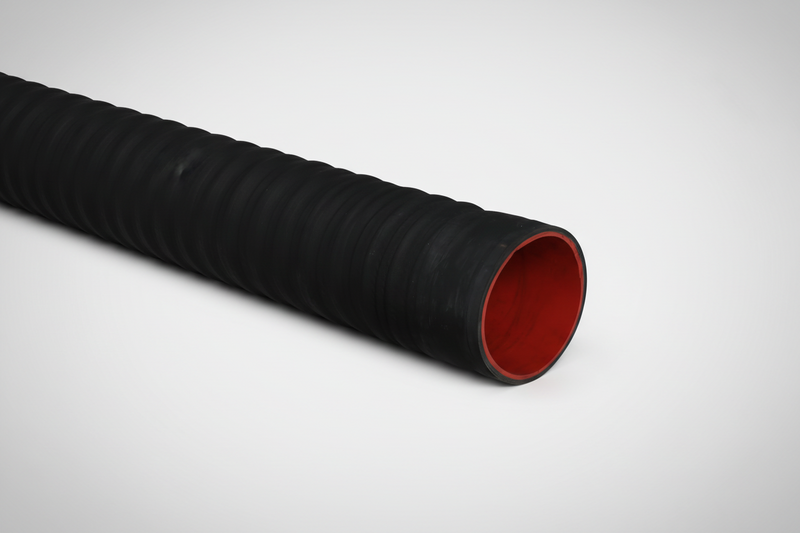 Load image into Gallery viewer, 8" Red Gum-Lined Hose, Cut-to-Length, (CTL)
