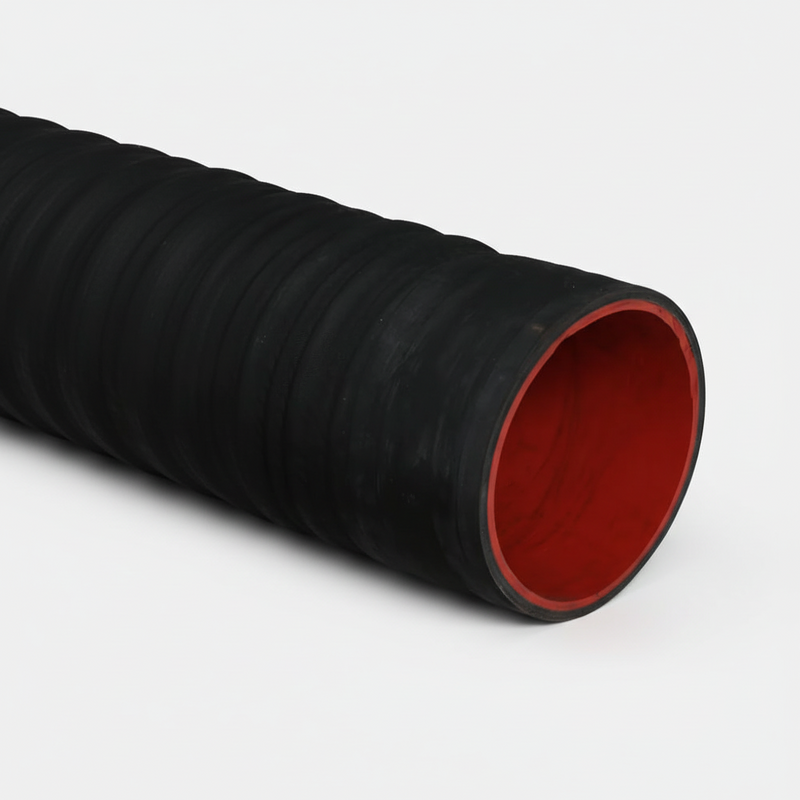 Load image into Gallery viewer, 8" Red Gum-Lined Hose, Cut-to-Length, (CTL)
