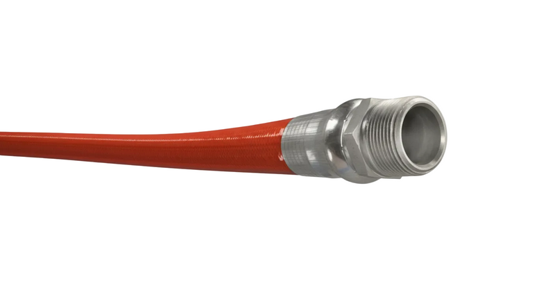 Load image into Gallery viewer, 3/8" Piranha Sewer Pipe Cleaning Jetting Hose,  Red Piranha, 5000 PSI best price
