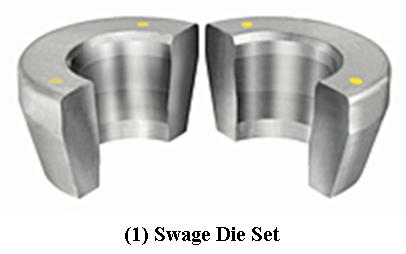 Load image into Gallery viewer, PIRANHA SEWER JETTER HOSE REPAIR DIE SET TAPER STYLE
