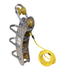 Load image into Gallery viewer, Southland Tools Aluminum Tiger Tail Roller Guide with 25Ft Of Nylon Rope, GTT-7
