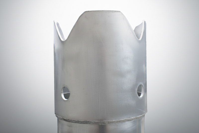 Load image into Gallery viewer, 6" Aluminum Tube with Flat Flange * Crown (PAFC)
