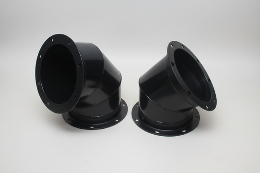 Jet-Vac Flange Steel Elbow
