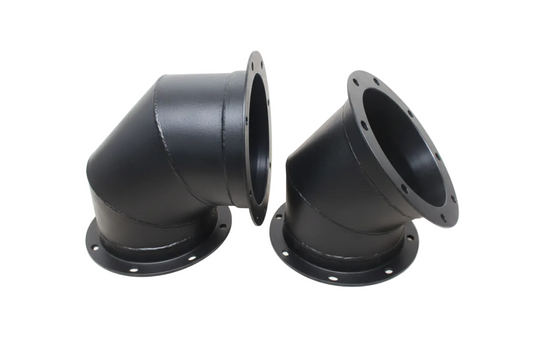 Jet-Vac Flange Steel Elbow