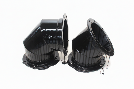 Jet-Vac Flange Steel Elbow