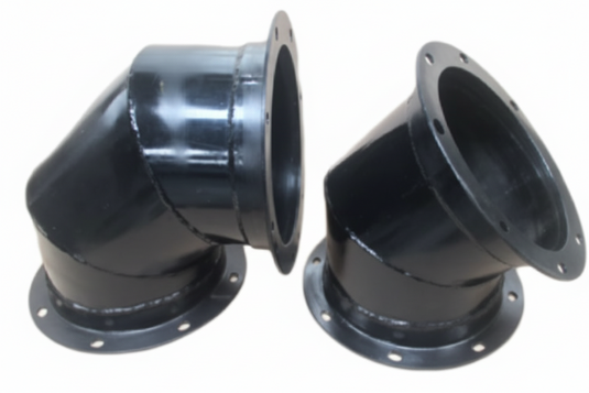 Jet-Vac Flange Steel Elbow